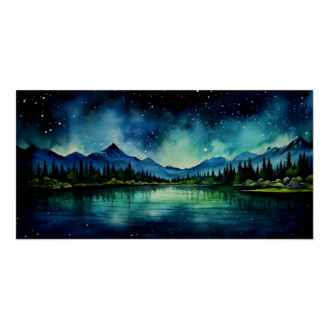 Sternennacht Poster (Vorderseite)