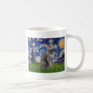 Sternennacht - Russische Blaukatze Kaffeetasse