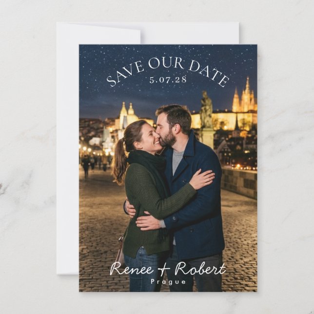 Sternennacht Save The Date (Vorderseite)