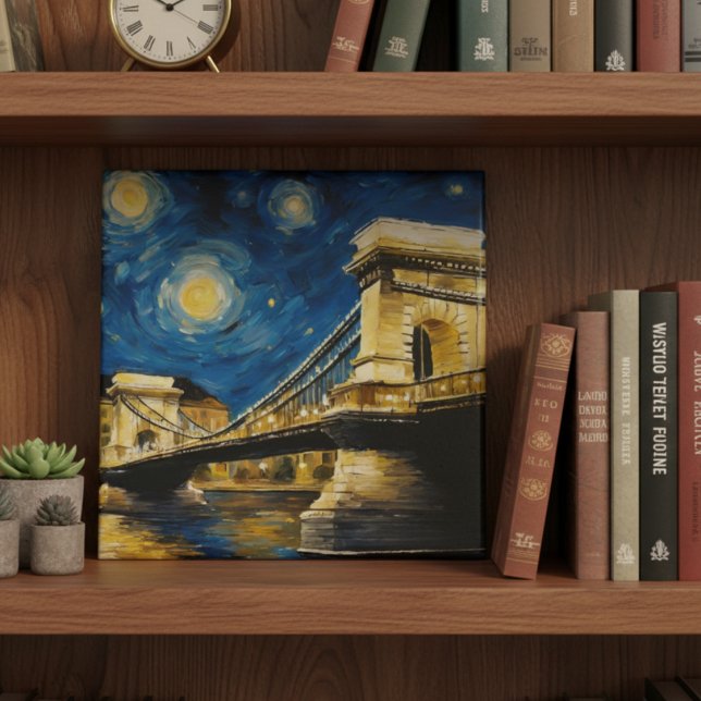 Sternennacht über der Donau Fliese (Von Creator hochgeladen)
