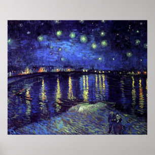 Sternennacht über der Rhone 1890 Poster