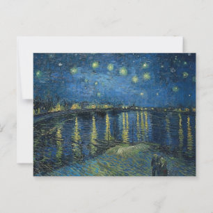 Sternennacht über der Rhône Vincent van Gogh Postkarte
