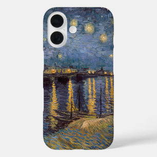 Sternennacht über der Rhone von Vincent Van Gogh iPhone 16 Hülle
