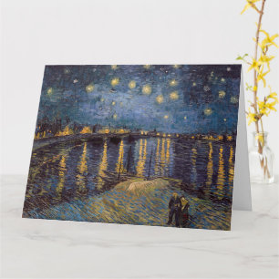 Sternennacht über der Rhone von Vincent Van Gogh Karte
