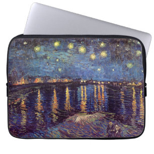 Sternennacht über der Rhone von Vincent van Gogh Laptopschutzhülle