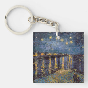 Sternennacht über der Rhone von Vincent Van Gogh Schlüsselanhänger
