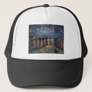 Sternennacht über der Rhone von Vincent Van Gogh Truckerkappe