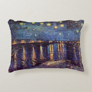 Sternennacht über der Rhone von Vincent van Gogh Zierkissen