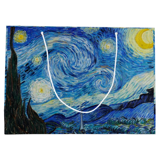 Sternennacht, Van Gogh Große Geschenktüte (Rückseite)