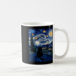 Sternennacht Van Gogh Katze für Katzenliebhaber Ka Kaffeetasse