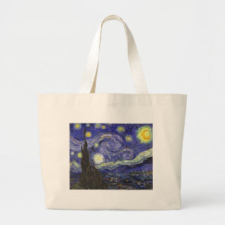 Sternennacht, Vincent Van Gogh. Jumbo Stoffbeutel