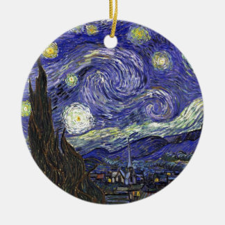 Sternennacht, Vincent Van Gogh. Keramikornament