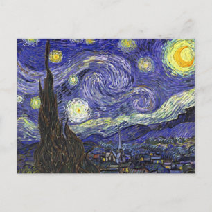 Sternennacht, Vincent Van Gogh. Postkarte