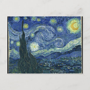 Sternennacht von Gogh Postkarte