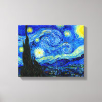 Sternennacht von Van Gogh Leinwand-Fineldruck