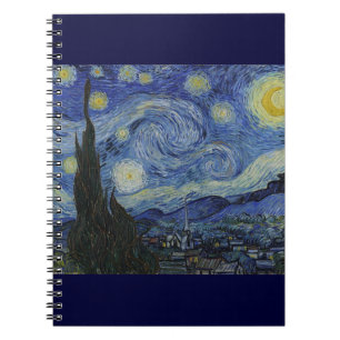 Sternennacht von Van Gogh Notizblock