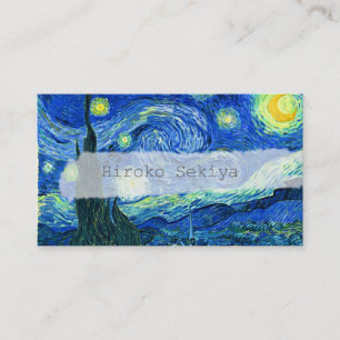 Sternennacht von Van Gogh Visitenkarte