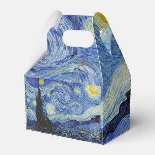 Sternennacht von Van Gogh, wirbelnder Himmel, blau Geschenkschachtel
