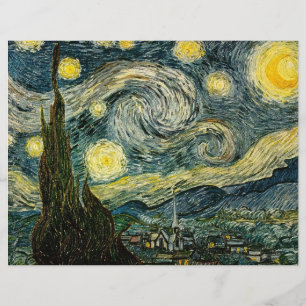 Sternennacht von Vincent van Gogh (1889) Flyer