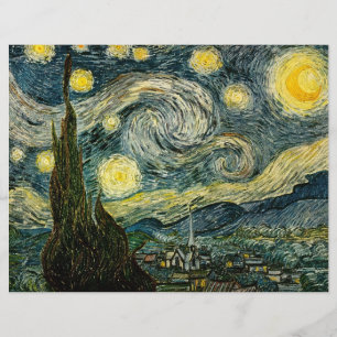 Sternennacht von Vincent van Gogh (1889) Flyer
