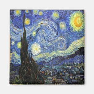 Sternennacht von Vincent Van Gogh 1889 Magnet
