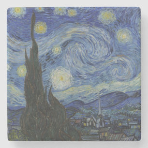 Sternennacht von Vincent Van Gogh Steinuntersetzer