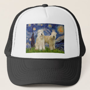 Sternennacht - Wheaten Terriers (zwei) Truckerkappe