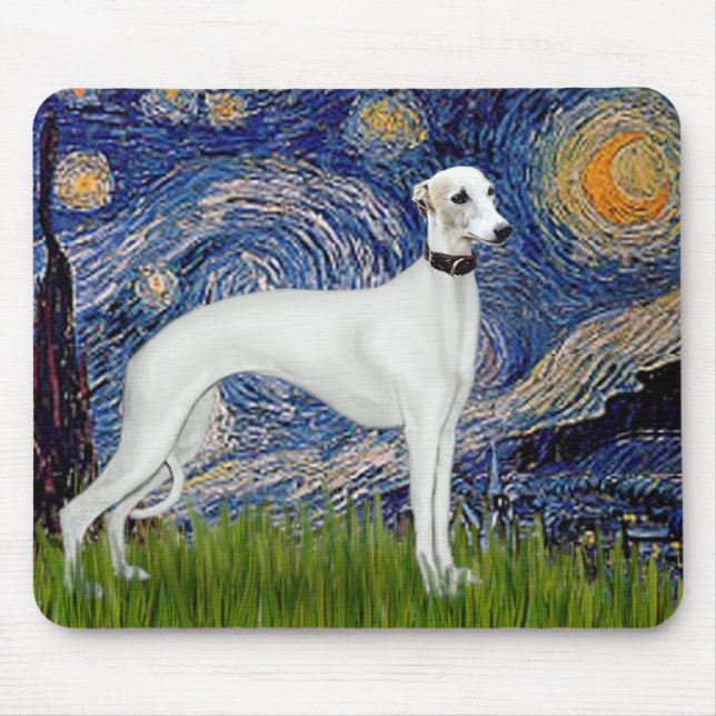 Sternennacht - Whippet (11b) Mousepad (Vorne)