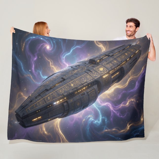 Sternenpfad – Reise durch das Universum´11 Fleecedecke (Beispiel)