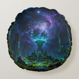Sternenpfad – Reise durch das Universum Rundes Kissen