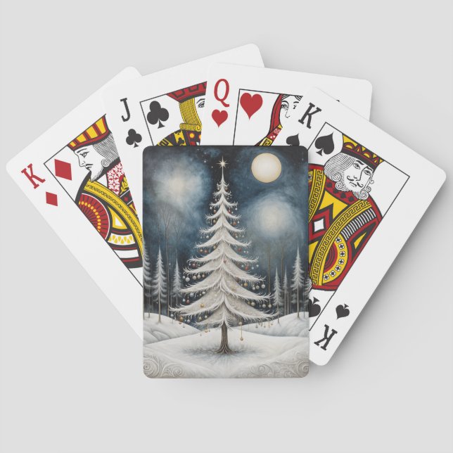 Sternenreicher Winterabend Spielkarten (Rückseite)