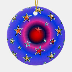 Sternenschmuck Keramik Ornament