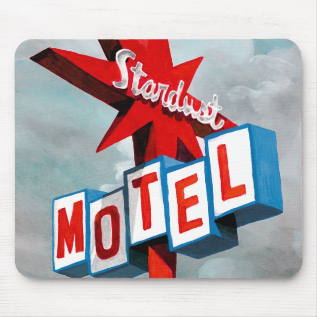 Sternenstaub-Motelschild Mousepad (Vorne)