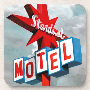 Sternenstaub-Motelschild Untersetzer