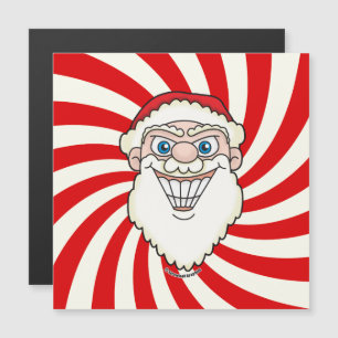 Sternenstoß-Schraubenwahn-Grafiken von Santa Claus Magnetkarte
