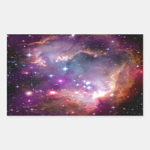 Sternentstehung in NGC 602 - NASA Hubble-Weltraumf Rechteckiger Aufkleber