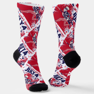 Sternenübersäter Onkel Sam Geburtstag 4. Juli Socken