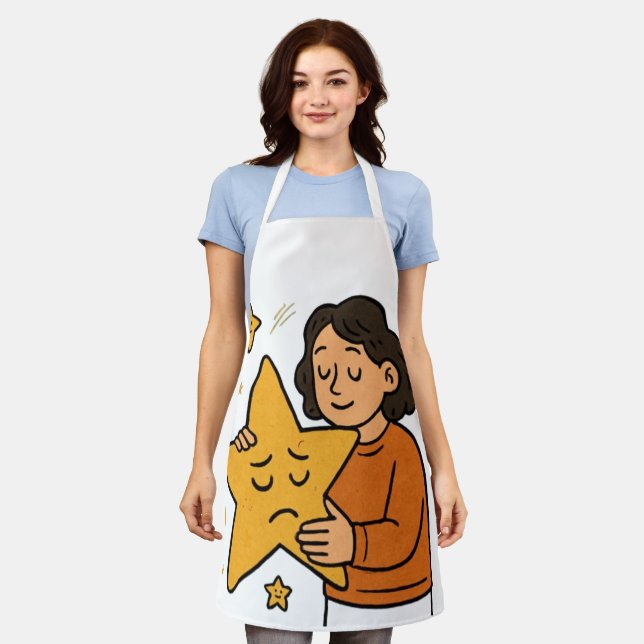 Sternenumarmung Schürze (Getragen)