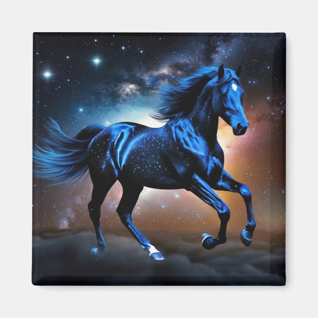 Sternenwolkenpferd Magnet (Vorne)