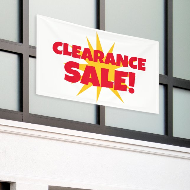 Sternexplosion Clearance Sale-Banner Banner (Äußeres Gebäude)