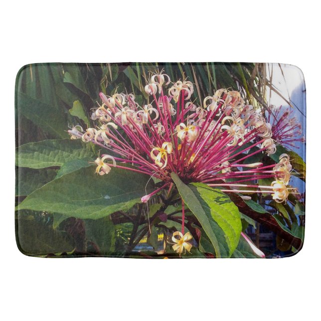Sternexplosion Clerodendrum Blume Bath Mat Badematte (Vorderseite)