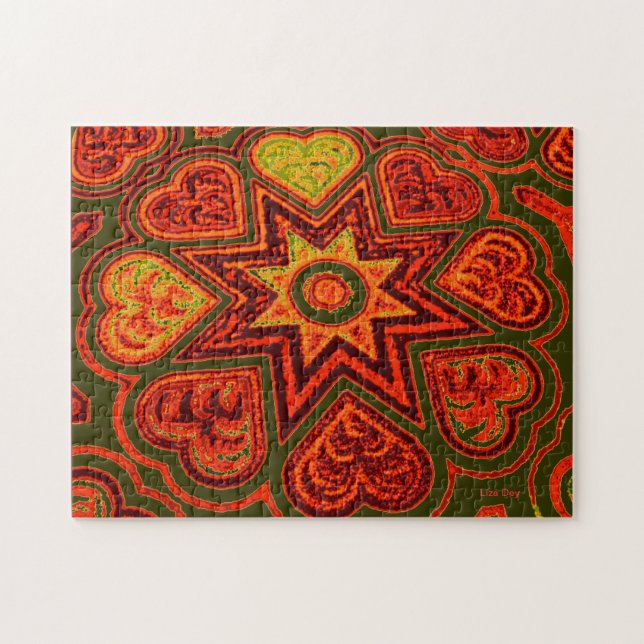"Sternexplosion der Liebe" Jigsaw Puzzle (Horizontal)