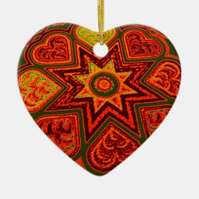 "Sternexplosion der Liebe" Ornament (Vorne)