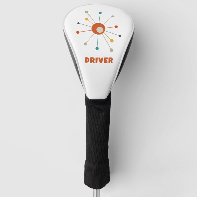Sternexplosion des Atomzeitalters Mitte des Jahrhu Golf Headcover (Vorderseite)