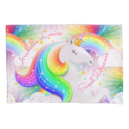Sternexplosion Einhorn Prinzessin Regenbogen Süße  Kissenbezug
