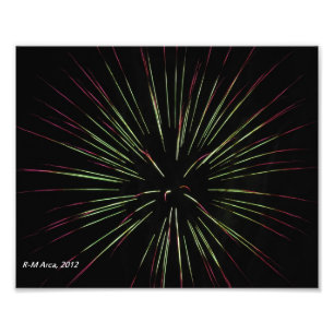 Sternexplosion-Feuerwerk-Foto Fotodruck