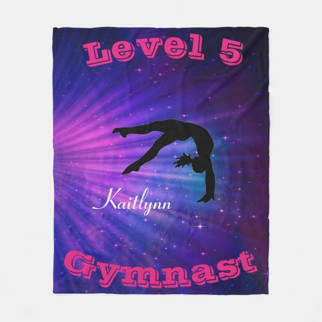 Sternexplosion für Gymnastikstufen (Name und Stufe Fleecedecke (Vorderseite)