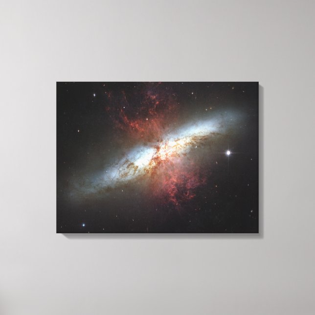 Sternexplosion Galaxie, Messier 82 Leinwanddruck (Vorderseite)