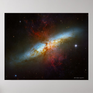 Sternexplosion Galaxy M82 Poster
