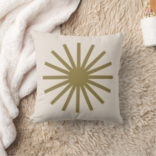 Sternexplosion Gold & Linen White Kissen